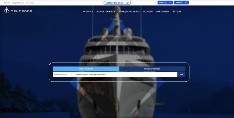 Tekneciler İçin Geliştirilen Online Platform: Teknende