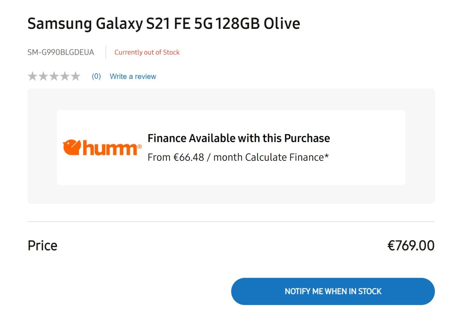 Galaxy S21 FE Fiyatı